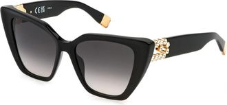 Furla Stijlvolle zonnebril in zwart - Dames - Zonnebrillen - Zwart - 54 MM - Accessoires