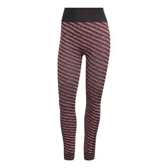 adidas (WMNS) adidas by Stella McCartney Knit Training Tights Asia Sizing Red Black HG1267
