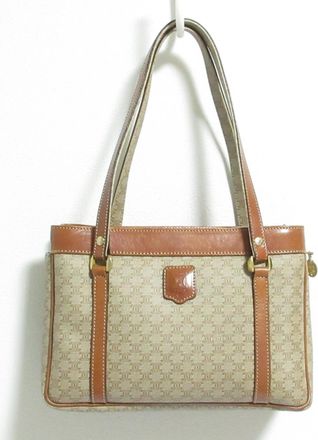 Celine Beige Brown Handbag Tote Bag (Pre-Owned)