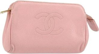 Chanel Pre-owned Clutches, female, Pink, Size: ONE SIZE Pre-owned Vintage Clutch