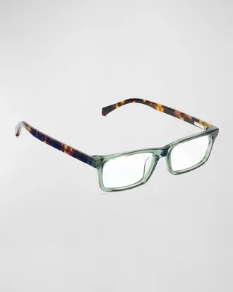 Eyebobs Number Cruncher Rectangle Acetate Reader Glasses