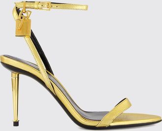 Tom Ford Sandali Padlock in nappa laminata con tacco alto a spillo