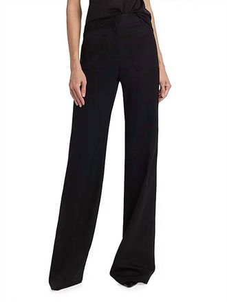 Nili Lotan Christophe Wool Pant In Black