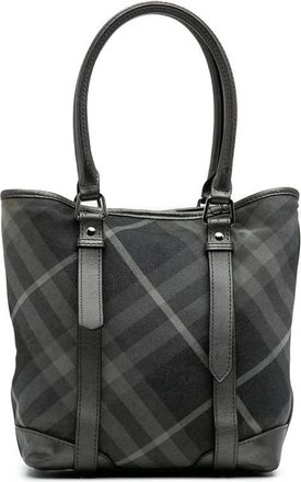 Burberry Pre-owned Burberry Shimmer Check Canvas Tote Ladies C3CRLKPOWXTGM5H5