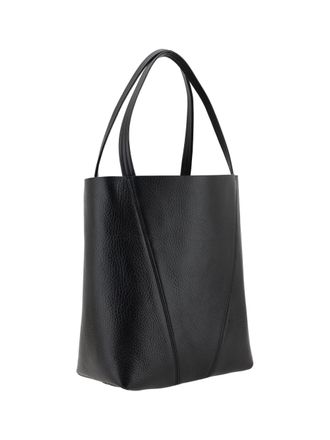 Chlo&eacute; Womens Shoulder Bag Spin Black Calf Leather