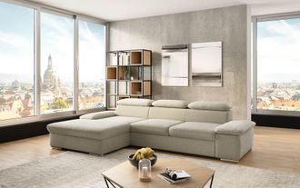 Sit&more Ecksofa »Valantine L-Form, B: 286 cm« mit Arm- & Kopfteilverstellung, optional mit Bettfunktion