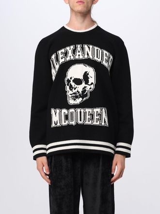 Alexander McQueen McQueen sweater in wool and cashmere blend with skull inlay