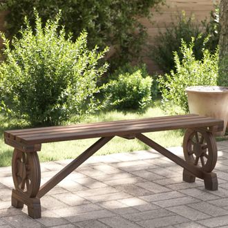 vidaXL Vidaxl - Banco De Jard&iacute;n Madera Maciza Abeto 115 Cm