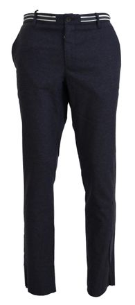 Domenico Tagliente Mens Casual Pants Classic Fit Pan74514 - Dark Blue - Size EU 46 (Mens)