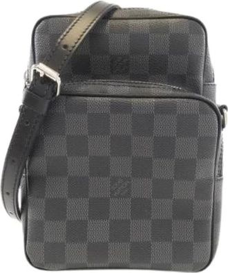 Louis Vuitton Pre-owned Cross Body Bags, female, Black, Size: ONE SIZE Pre-owned Damier Graphite Shoulder Bag