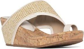 Donald J Pliner Platform Wedge Sandal in Foam-Fom at Nordstrom Rack, Size 6.5
