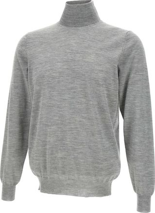 FILIPPO DE LAURENTIIS Superfine Wool 120s Turtleneck - Heren - Coltruien - Grijs - 5XL - Wol - Truien & Vesten