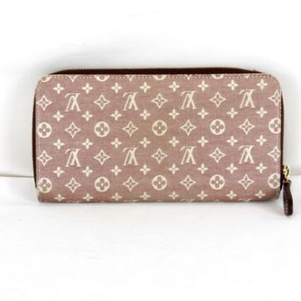 Louis Vuitton Pink Monogram Mini Long Wallet (Bi-Fold) (Pre-Owned)