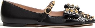 Valentino Garavani Bowow Ballet Flats - Womens - Kid Leather/Calf Leather/Goat Skin