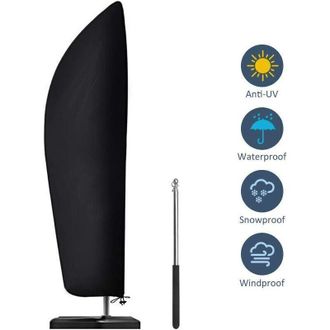 OEM Telo Protettivo Per Ombrelloni A Braccio Laterale Da 2 A 4 M In Tessuto Oxford 210d, Impermeabile, Antipolvere E Resistente Ai Raggi Uv - 280 X 30/81/