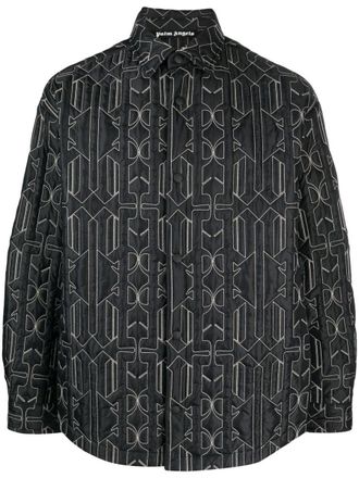 Palm Angels Monogram Quilted Overshirt
