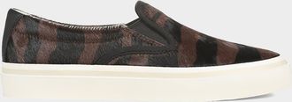 Vince Blair Striped Calf Hair Slip-On Sneakers