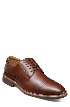 Stacy Adams Vogel Cap Toe Derby in Brown/Brown at Nordstrom Rack, Size 11.5