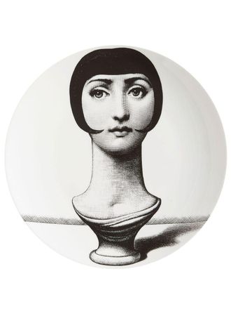 Fornasetti Piatto da parete Tema e Variazioni n.192 - Bianco