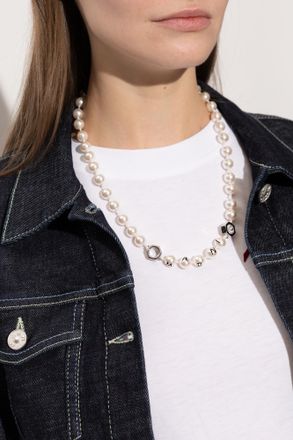 Marni Pearl Necklace, Womens, Cream