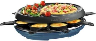 T-fal M&aacute;quina Raclette 8 Personas 1050w + Grill + Crepera - Re310401