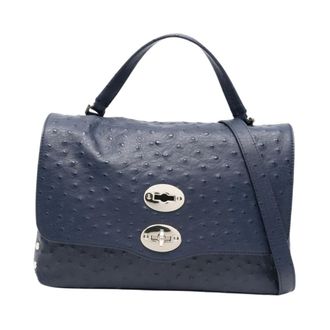 Zanellato Handbags, female, Blue, Size: ONE SIZE Postina Small Handbag