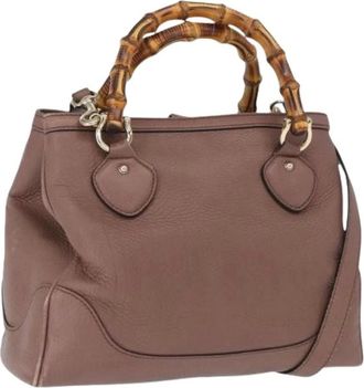 Gucci Pre-owned Handbags, female, Brown, Size: ONE SIZE Pre-owned Vintage Handbag