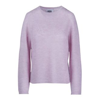 Alpha Studio Trui met ronde hals - Dames - Truien - Roze - Maat: L Wol