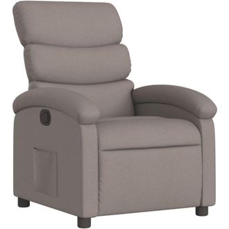 vidaXL Sill&oacute;n Reclinable De Tela Gris Taupe Vidaxl
