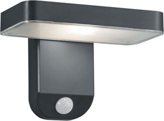 Reality Reality Leuchten - Aplique Esquel Led Antracita Ip44 Con Sensor De Movimiento Solar Energy Trio Lighting
