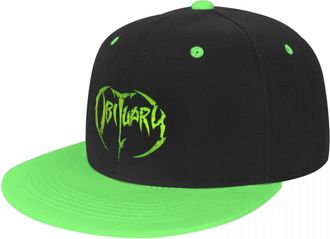 Generic Nachruf Band Death Metal Baseball H&uuml;te Unisex Heavy Metal Snapback Cap Hip Hop Schieberm&uuml;tze Outdoor Geschenk Fashion Printed Cotton