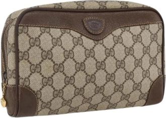 Gucci Pre-owned Clutches, female, Beige, Size: ONE SIZE Pre-owned Plastic Clutch