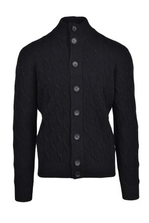FILIPPO DE LAURENTIIS Button Cardigan - Black