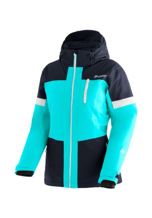 Maier Sports Skijacke MAIER SPORTS HANNI, Damen, Gr. 40, t&uuml;rkis, 100% Polyester, Jacken Skijacke, Damen Winterjacke, wasserdicht, 3 RV-Taschen und Kapuze, Regular 