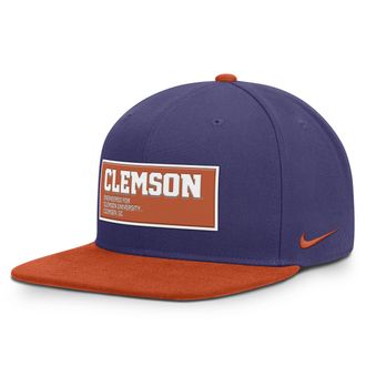 Nike Clemson On-Field Pro Nike Mens Dri-FIT College Adjustable Hat in Purple | NC1208DFCLN-PNR