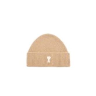 Ami Quota Muts met Ami de Coeur - Dames - Hoeden - Beige - ONE Size - Accessoires