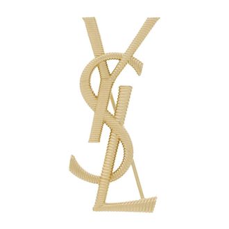 Saint Laurent Accessoires, Dames, Geel, ONE Size, Cassandre Broche