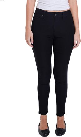 YMI Womens Hyperstretch Mid-Rise Skinny Jeans Pants, Black, Large (Pack of 6)