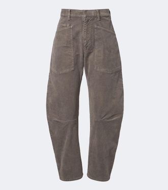 Nili Lotan Shon cotton-blend barrel-leg pants