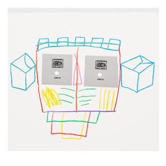 Danese Milano I Volti, Sei Silkscreen Print by Mimmo Paladino