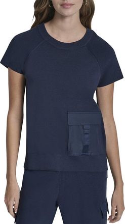DKNY Dkny Crew Neck Pocket Top