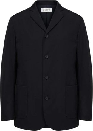 Jil Sander Sportjas - Heren - Business blazers - Blauw - L - Polyester - Kostuums