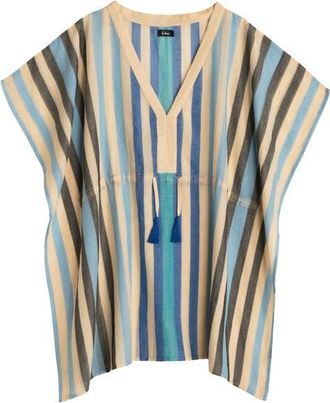 Echo Cabana Stripe Caftan in Ultramarine at Nordstrom, Size X-Small