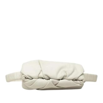 Bottega Veneta Pre-owned Body Pouch - Dames - Pre-owned - Wit - Maat: ONE Size Leer