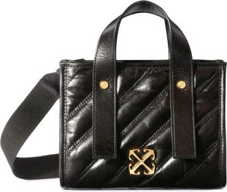 Off-white Quilting Calfskin Tote Bag - Dames - Handtassen - Zwart - ONE Size - Leer - Tassen