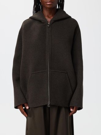 Khaite Cappotto corto in lana con cappuccio e vestibilit&agrave; relaxed