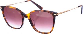 Longchamp Vlinderstijl Zonnebril met Acetaat Frame - Dames - Zonnebrillen - Bruin - ONE Size - Accessoires