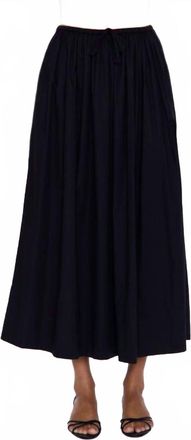Pistola Denim Noelle Midi Skirt In Black