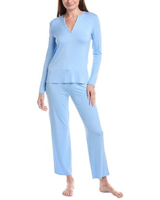 Natori 2Pc Feathers Essentials Pajama Pant Set
