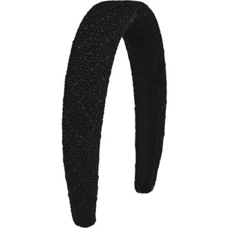 Tasha Tweed Headband in Black at Nordstrom